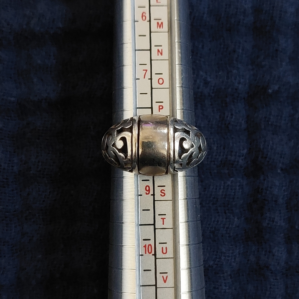 Brighton Gold and Silver Ornate Ring, Size 8. - Picture 5 of 5